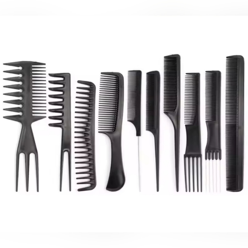 10pcs Black Comb Set NWT